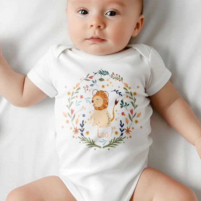 Leo Baby Outfit - Little Lion Zodiac Sign  Baby Bodysuit (Creator Uploaded)