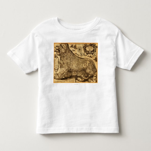 Leo Belgicus of the Netherlands and Belgium Toddler T-Shirt (Front)