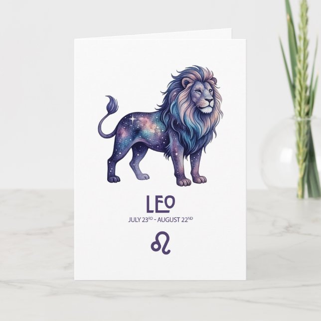 Leo Birthday Card (Front)