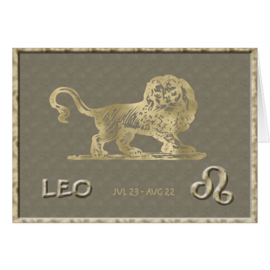 Leo Birthday Card