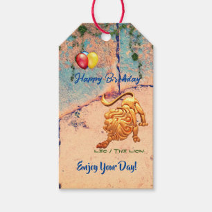 Leo Birthday Gift Tags