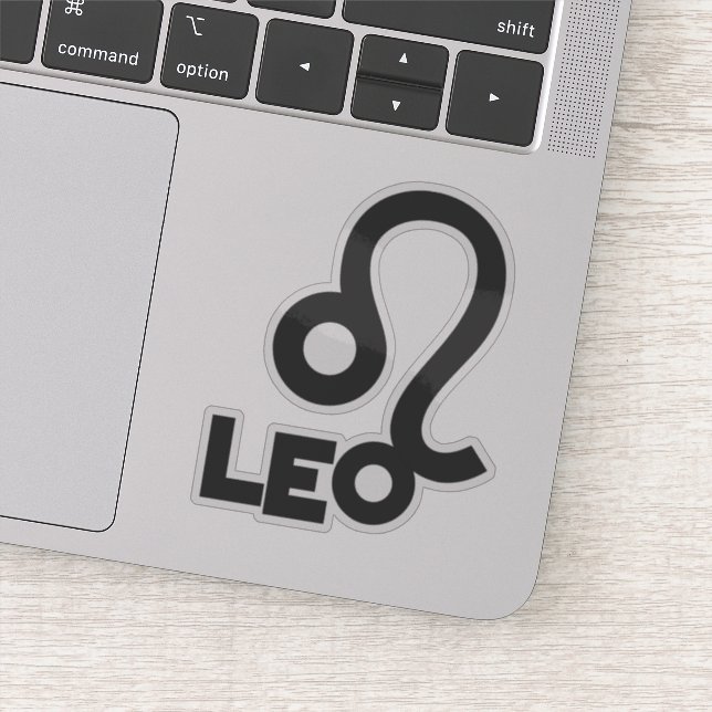 Leo Bold Zodiac Sign Horoscope Custom Text (Detail)