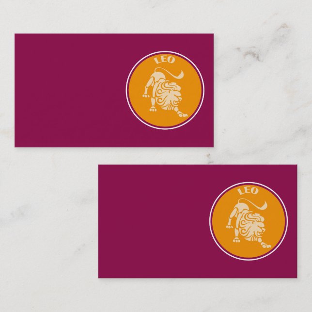 Leo Business Card (Front/Back)