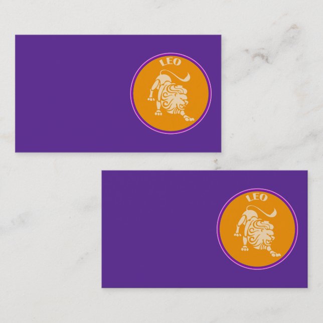 Leo Business Card (Front/Back)