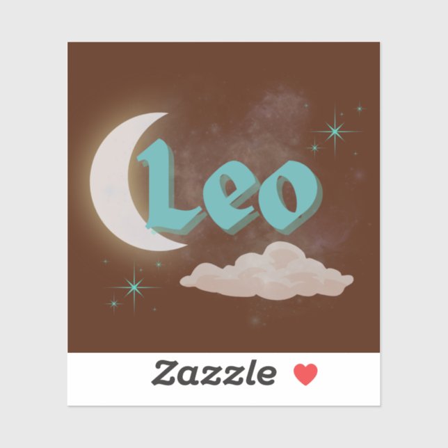 Leo Celestial Aesthetic Dreamy Moon Cloud Stars (Sheet)