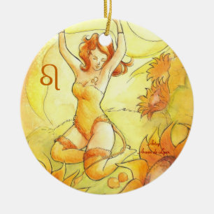 Leo Ceramic Ornament