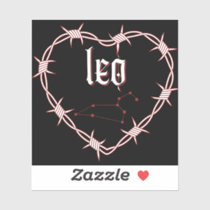 Leo Constellation Gothic Barbed Wire Design
