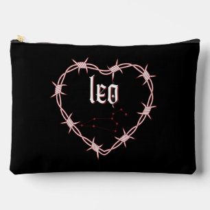 Leo Constellation Gothic Dark Edgy Birthday Accessory Pouch