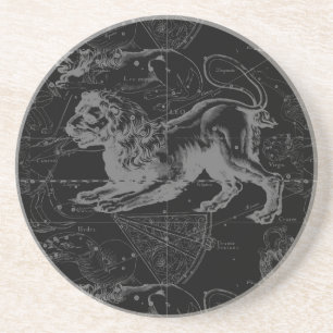 Leo Constellation Hevelius 1690 Decor Coaster