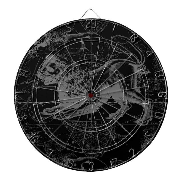 Leo Constellation Hevelius 1690 Decor Dartboard (Front)