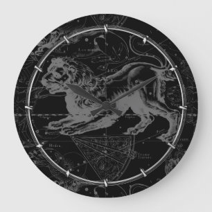 Leo Constellation Hevelius 1690 Decor Large Clock