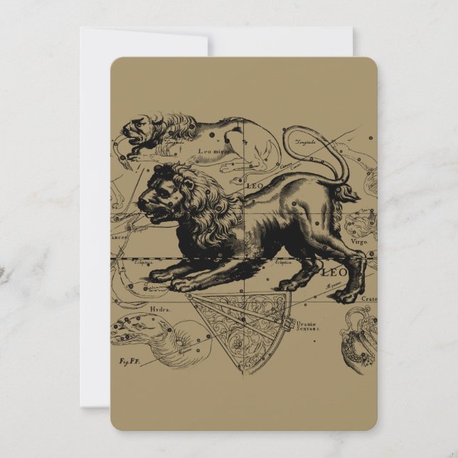 Leo Constellation Hevelius 1690 July23 - August 22 (Front)