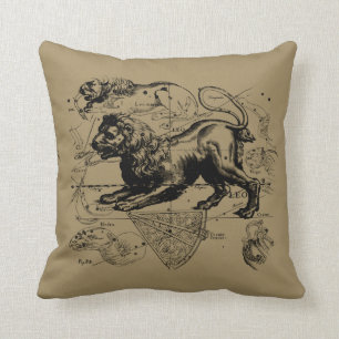Leo Constellation Hevelius 1690 July23 - August 22 Cushion