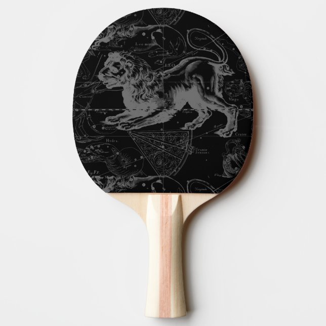Leo Constellation Hevelius 1690 July23 - August 22 Ping Pong Paddle (Back)