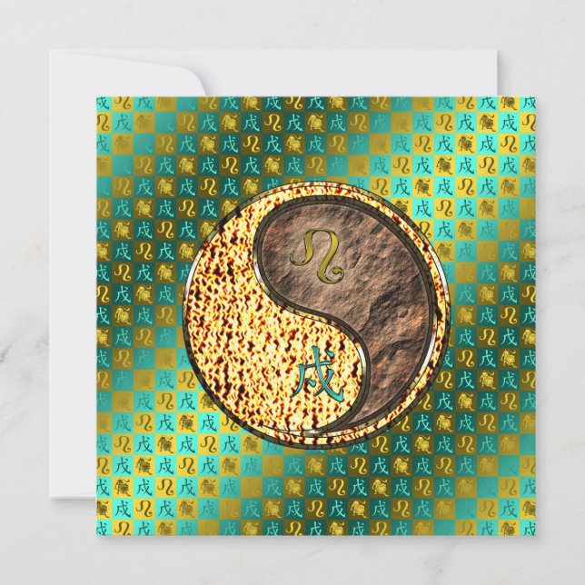 Leo & Earth Dog Card (Front)