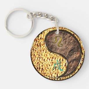 Leo & Earth Dog Key Ring