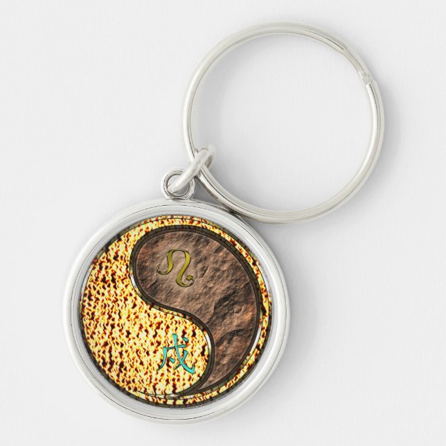 Leo & Earth Dog Key Ring (Front)