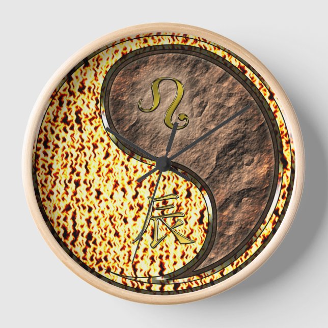 Leo & Earth Dragon Clock (Front)