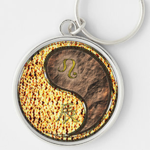 Leo & Earth Dragon Key Ring