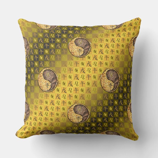 Leo & Earth Horse Cushion (Front)