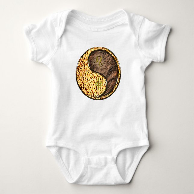 Leo & Earth Monkey Baby Bodysuit (Front)