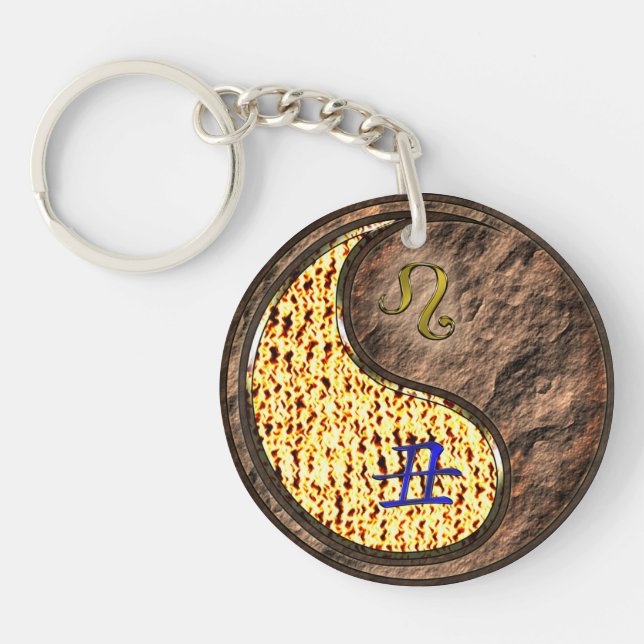 Leo & Earth Ox Key Ring (Front)
