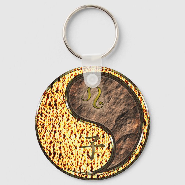 Leo & Earth Rat Key Ring (Front)