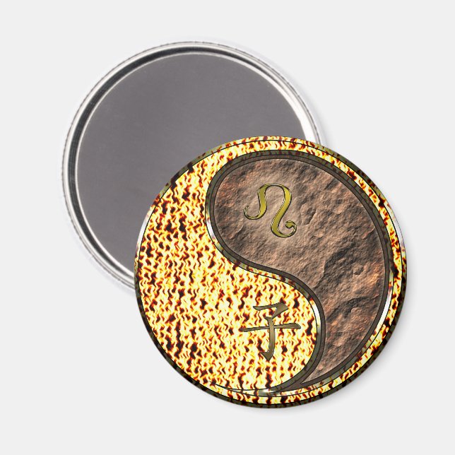 Leo & Earth Rat Magnet (Front/Back)