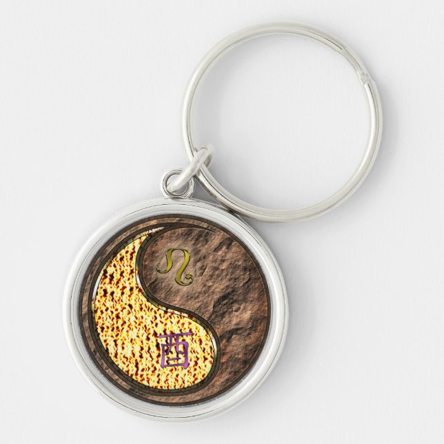 Leo & Earth Rooster Key Ring (Front)