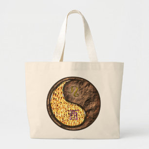 Leo & Earth Rooster Large Tote Bag