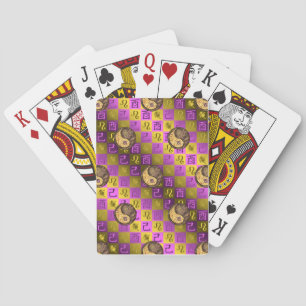 Leo & Earth Rooster Playing Cards
