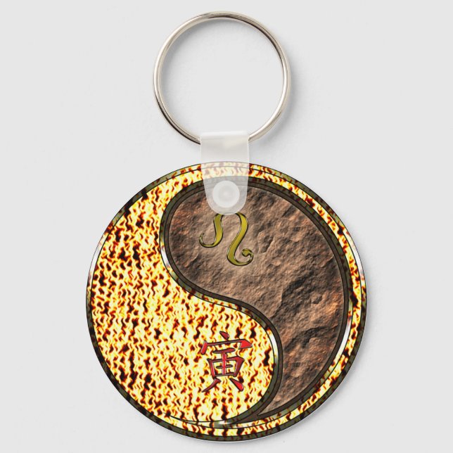 Leo & Earth Tiger Key Ring (Front)