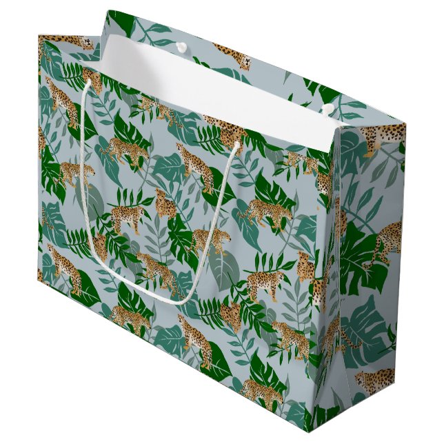 Leo exotic Jungle Large Gift Bag (Front Angled)