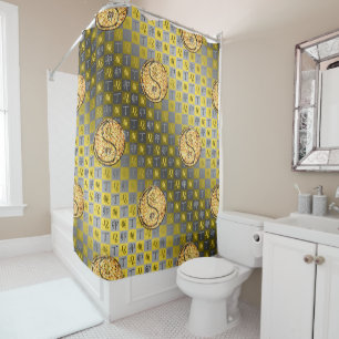 Leo & Fire Rabbit Shower Curtain