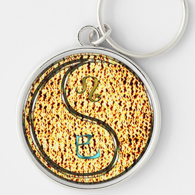 Leo & Fire Snake Key Ring (Front)