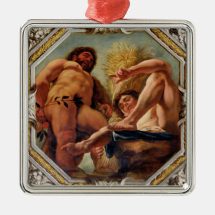 Leo, from the Signs of the Zodiac Metal Ornament
