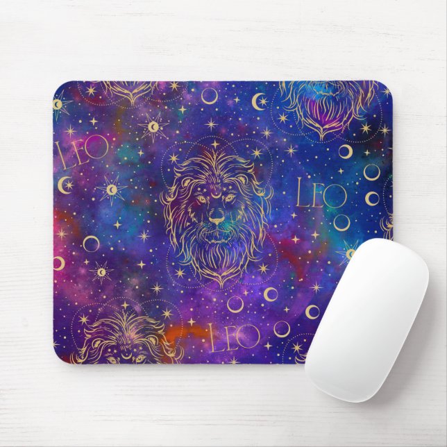 Leo Galaxy Mouse Pad (With Mouse)