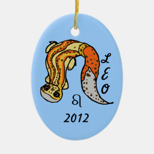 "Leo Gecko" Zodiac Leopard Gecko Ornament