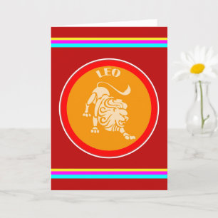 Leo Greeting Card