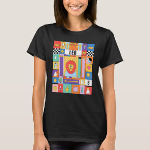 Leo Horoscope Abstract Zodiac Mystic Symbols T-Shirt