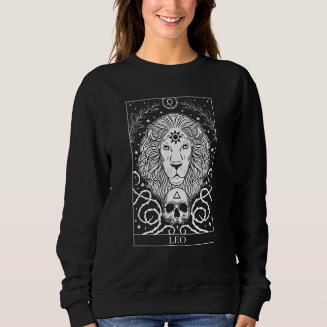 Leo Horoscope And Zodiac Symbol Sweatshirt (Front)