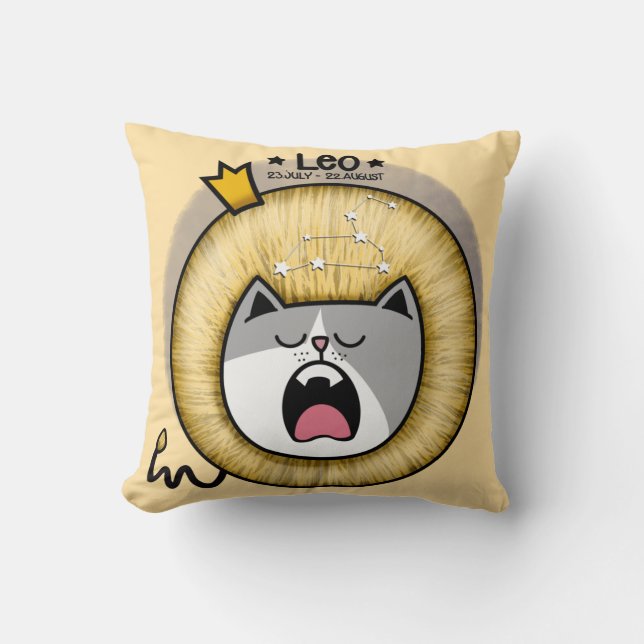 Leo horoscope  cushion (Front)