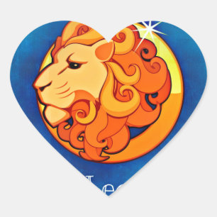leo horoscope heart sticker