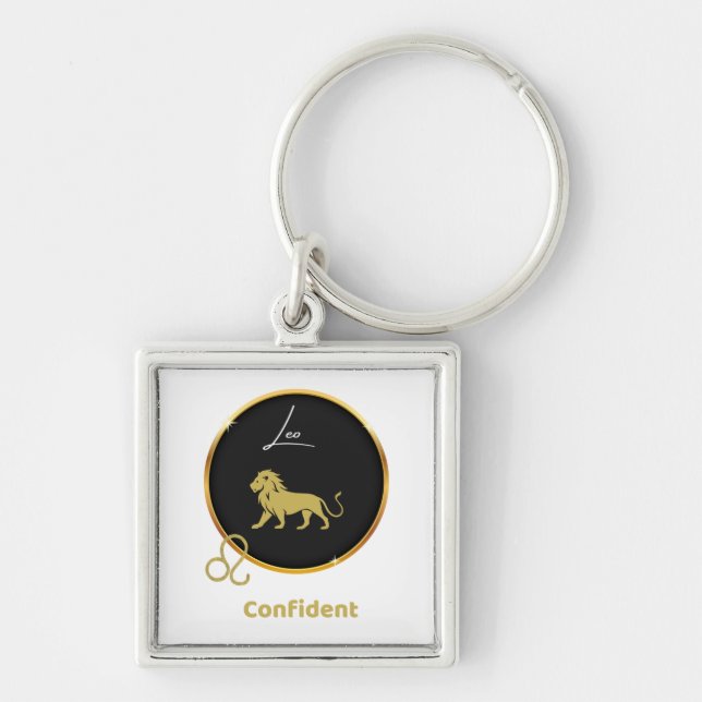 Leo Horoscope Key Ring (Front)