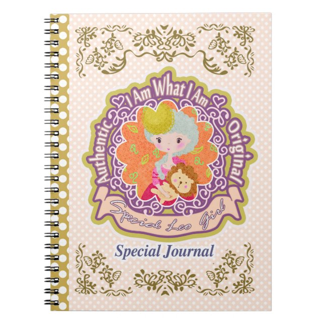 Leo Horoscope  Notebook (Front)