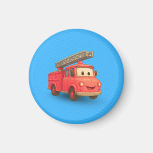 Leo & Juju Fire Truck Magnet