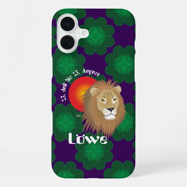 Leo July 23 - August 22 iPhone Cases (Back)