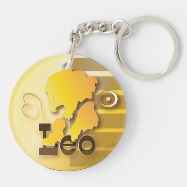 Leo-July 23 to August 21 Key Ring (Back)