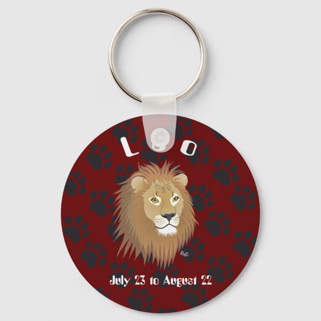 Leo July 23 to August 22 Keychains (Front)
