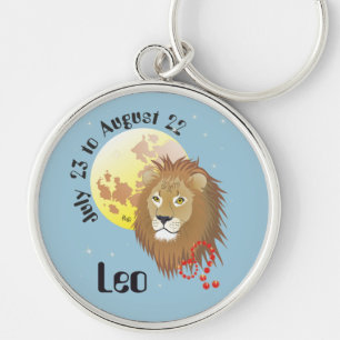Leo July 23 to August 22 Keychains